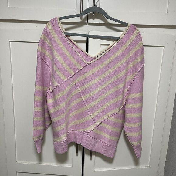 We The Free Crossroads Pullover Ice Orchid Combo Pink Cotton Size L NWOT - Picture 7 of 9